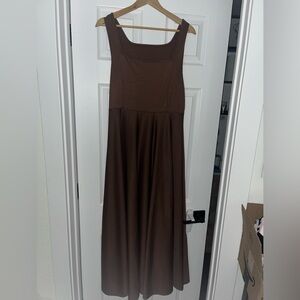 SHEIN Chocolate Brown Maxi Dress
